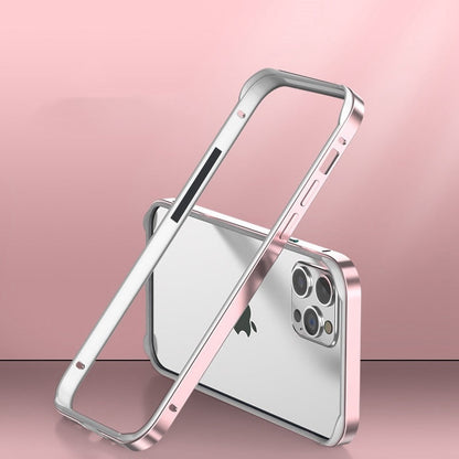 Aluminum iPhone Bumper Case – Raised Corner Guard, Wireless Charging Compatible, Precision Button Cutouts for 17/16/15 Series