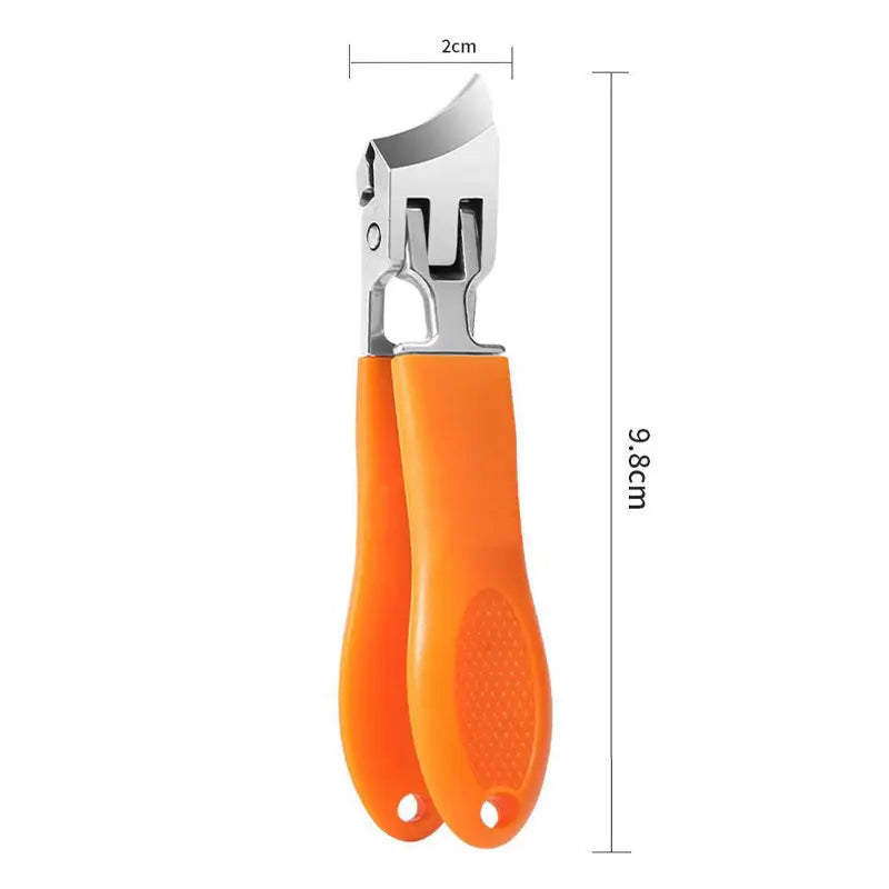 Heavy-Duty Toenail Clipper with Debris Guard for Thick Nails – Stainless Steel Wide-Jaw Cutter for Men & Women