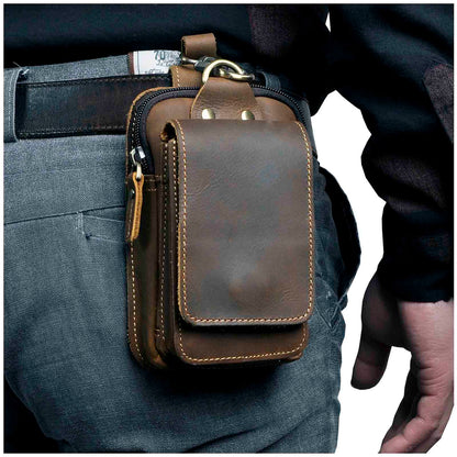 Premium Leather Waist Pack for Men with Adjustable Strap | Stylish & Durable for Everyday Use