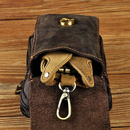 Premium Leather Waist Pack for Men with Adjustable Strap | Stylish & Durable for Everyday Use