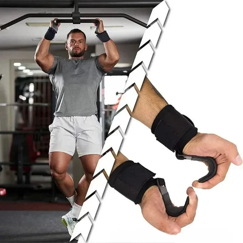 GYMVAULT – Non-Slip Hook Straps for Strength & Fitness Workouts