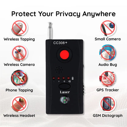 Privacy Guardian | RF Bug Detector for Hidden Cameras with Advanced Technology | Essential Tool for Personal Privacy Protection