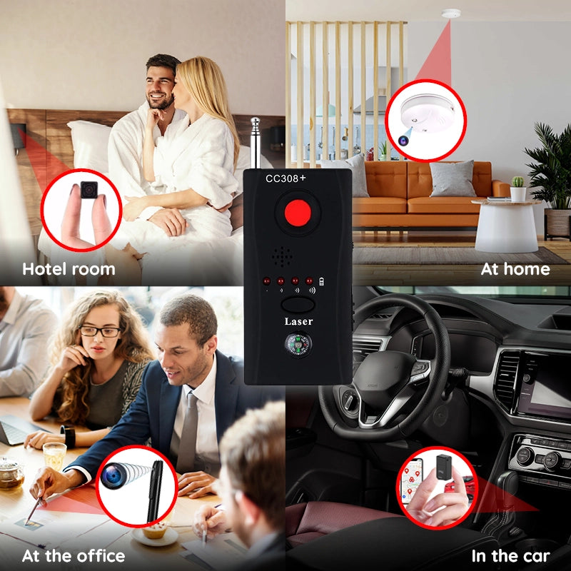 Privacy Guardian | RF Bug Detector for Hidden Cameras with Advanced Technology | Essential Tool for Personal Privacy Protection