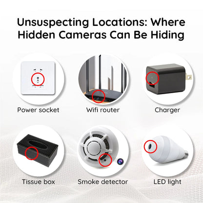 Privacy Guardian | RF Bug Detector for Hidden Cameras with Advanced Technology | Essential Tool for Personal Privacy Protection