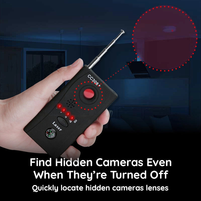 Privacy Guardian | RF Bug Detector for Hidden Cameras with Advanced Technology | Essential Tool for Personal Privacy Protection