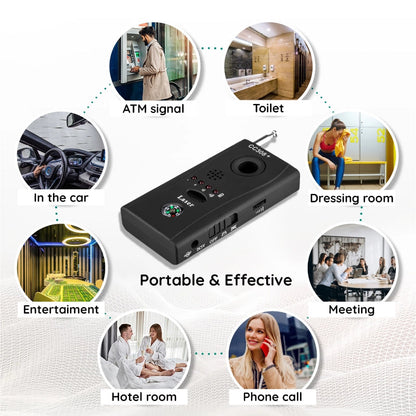 Privacy Guardian | RF Bug Detector for Hidden Cameras with Advanced Technology | Essential Tool for Personal Privacy Protection