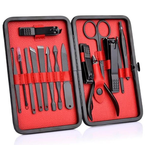 Professional Manicure Kit with Durable Steel Tools | Compact Travel Set for Effortless Grooming