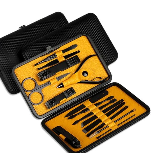Professional Manicure Kit with Durable Steel Tools | Compact Travel Set for Effortless Grooming