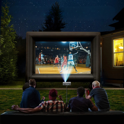 Compact LED Projector 3000 Lumens HD HDMI USB for Indoor Outdoor Movie Theater Presentation Home Cinema Backyard Film Night Portable Video