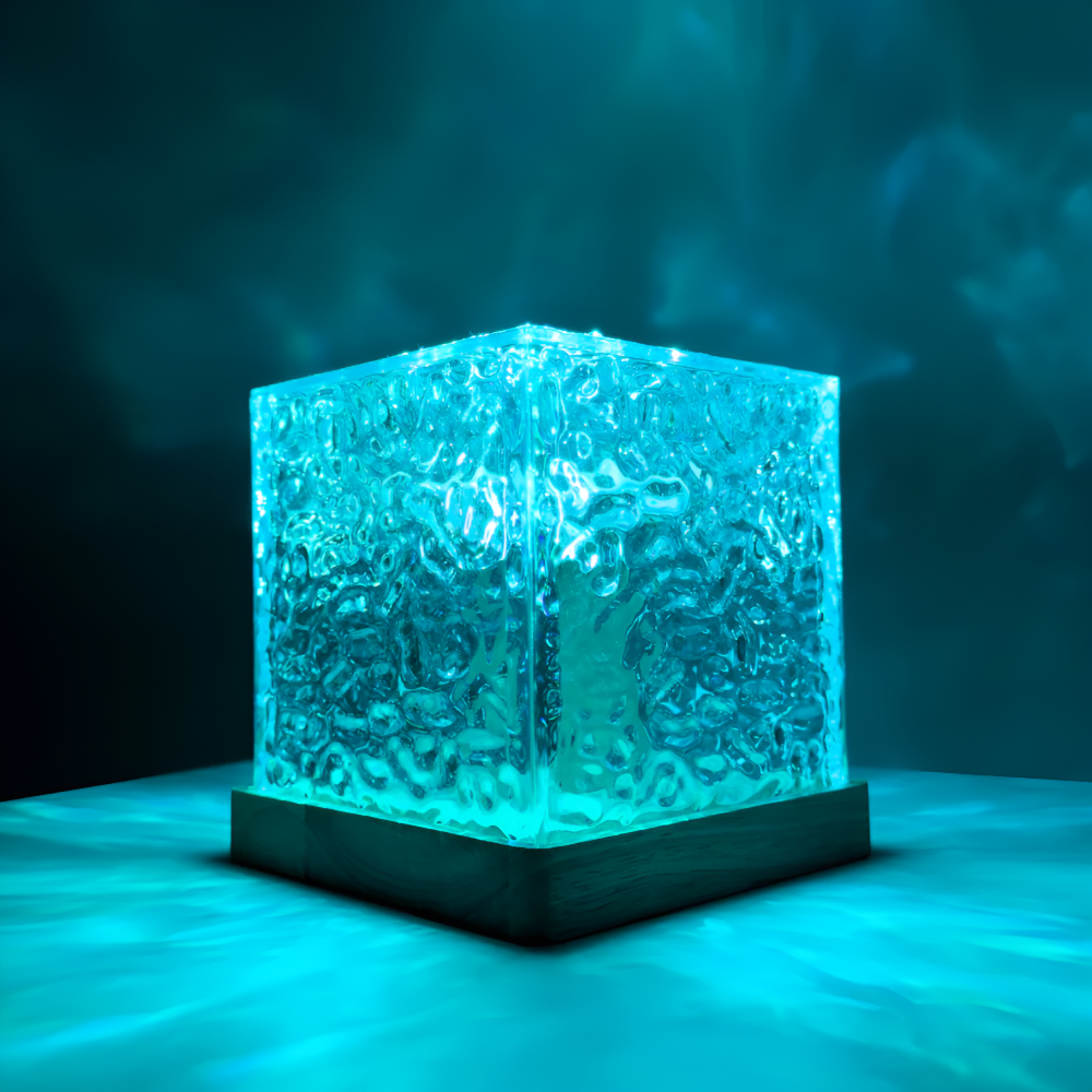 Ambient Light Projector with Remote – 16-Color LED Cube for Living Room & Bedroom Atmosphere