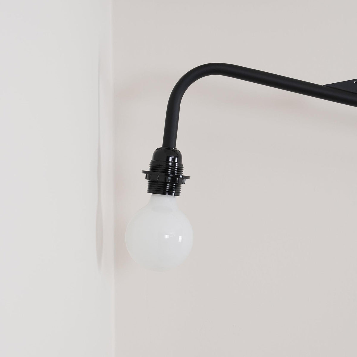Adjustable Swing Arm Wall Sconce Black Iron 43 in Reach Modern Task Light for Office Living Room Bedroom Workspace Reading Ambient Lighting