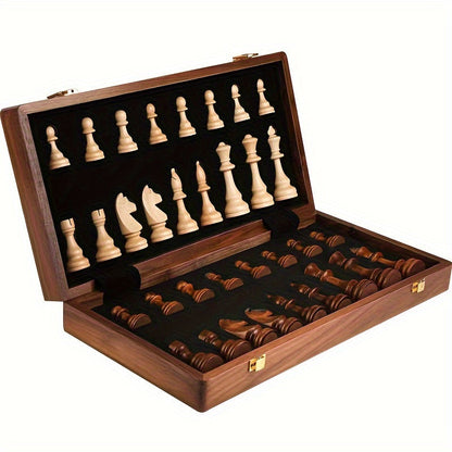 Pryden Wooden Chess Set - Solid Wood, Elegant Design