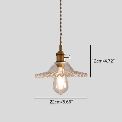 Adjustable Height Pendant Light with Clear Glass Shade Bronze Finish for Dining Table Kitchen Island Living Room Overhead Lighting