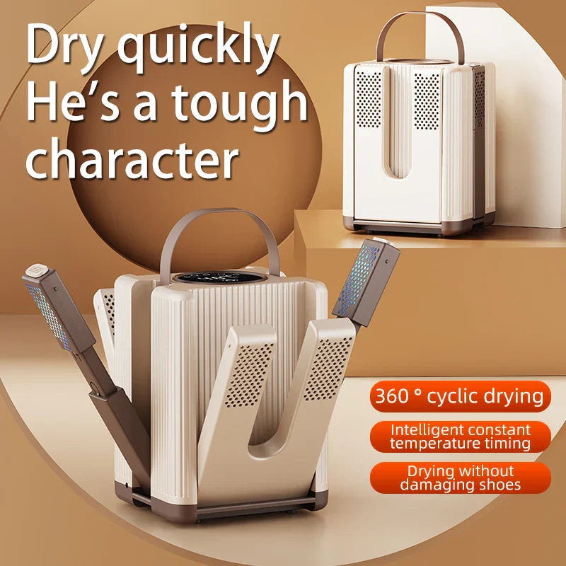 QuickDry | Six-Arm Electric Shoe Dryer with Rapid Heating Technology | Foldable Design for Convenient Use