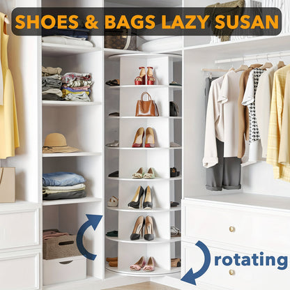Space Saver | Shoe Rack for Closet with 360° Rotating Design | Multi-Tier Organizer for Efficient Shoe Storage