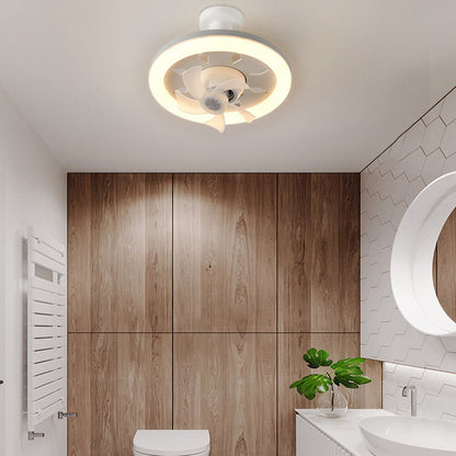 Radiant Rotating Ceiling Fan Lamp with Remote Control & Adjustable Lighting