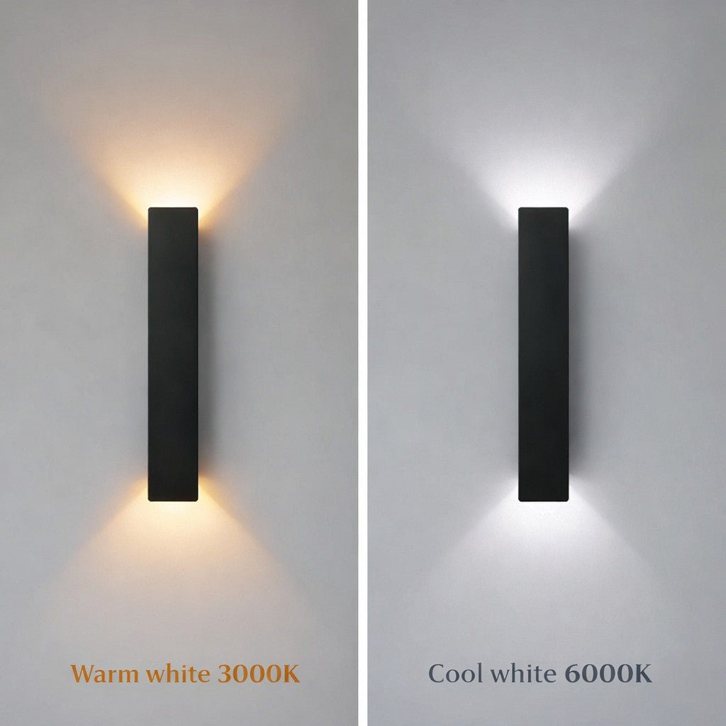 Outdoor LED Wall Sconce Aluminum Weatherproof Up Down Light for Patio Garden Entryway Modern Waterproof Exterior Fixture 2W-24W