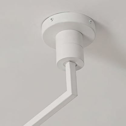 Swing Arm Ceiling Fixture with Layered Wood & Metal Shade – 16 in Diameter – Adjustable for Dining Room Kitchen Island Workspace – E26 Socke