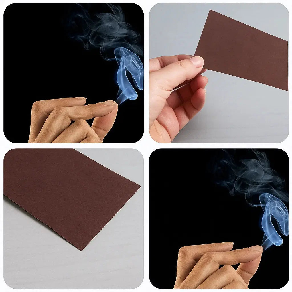 Finger Smoke Effect Kit 3.1 in Visual Illusion Paper for Magic Shows Content Creation Close-Up Tricks 5-Piece Performance Set