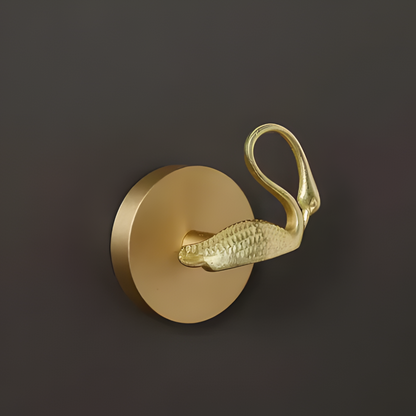 Raven Coat Hook - Decorative Copper, Animal Design Wall Hook
