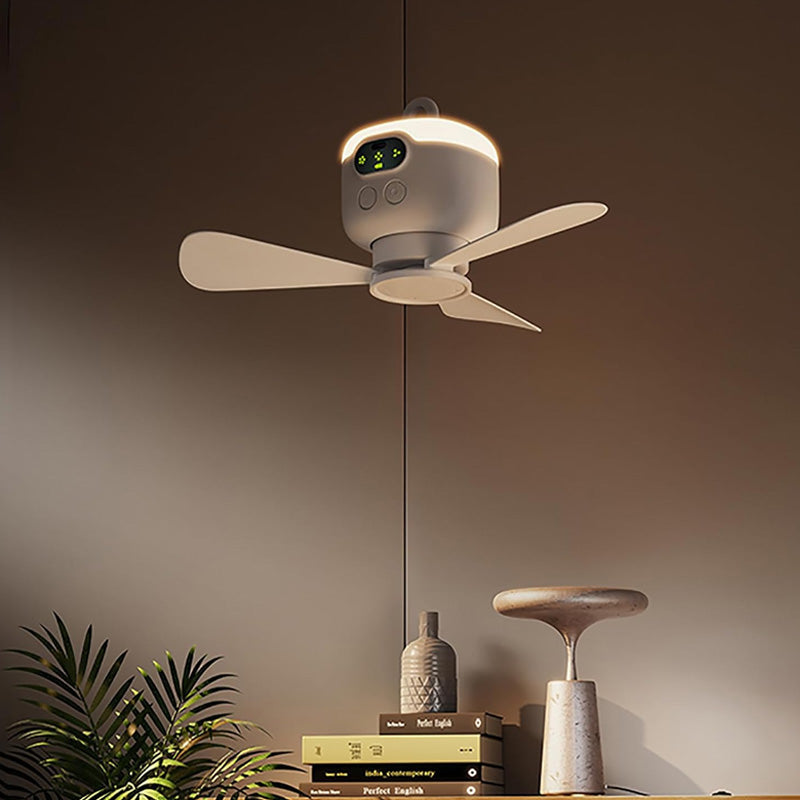 Rechargeable Ceiling Fan with LED Lights & Remote Control | Powerful Airflow for Comfort in Any Space