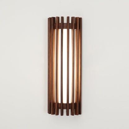 Hardwired Wood Wall Sconce with Acrylic Shade for Living Room, Bedroom & Dining Room – Modern Indoor Lighting Fixture