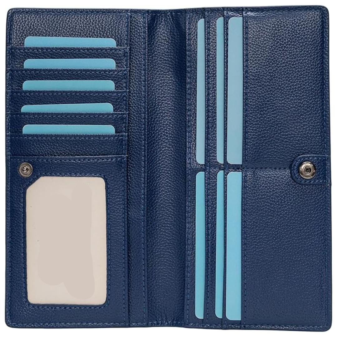Renée | Ultra-thin Leather Card Wallet with RFID Blocking Technology | Compact Design for Security and Style