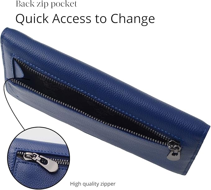Renée | Ultra-thin Leather Card Wallet with RFID Blocking Technology | Compact Design for Security and Style