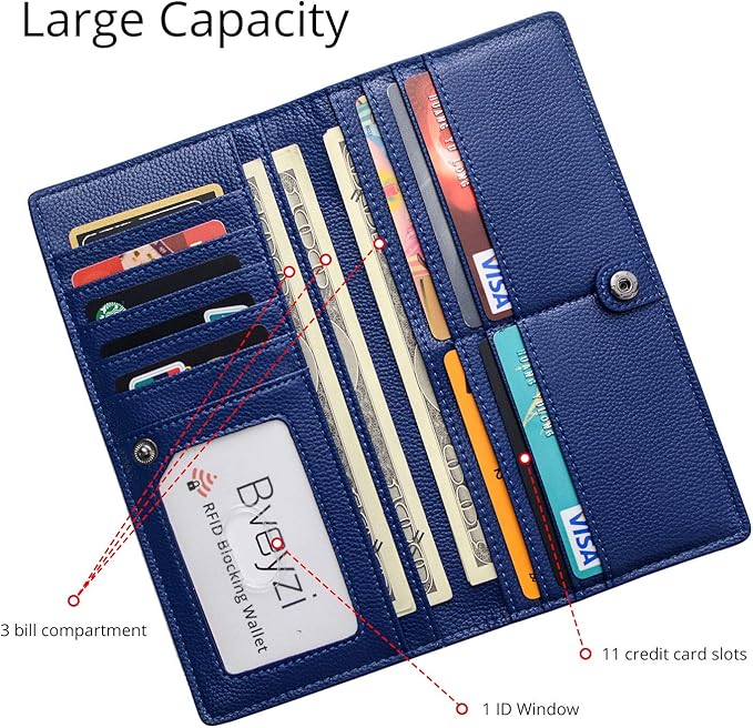 Renée | Ultra-thin Leather Card Wallet with RFID Blocking Technology | Compact Design for Security and Style