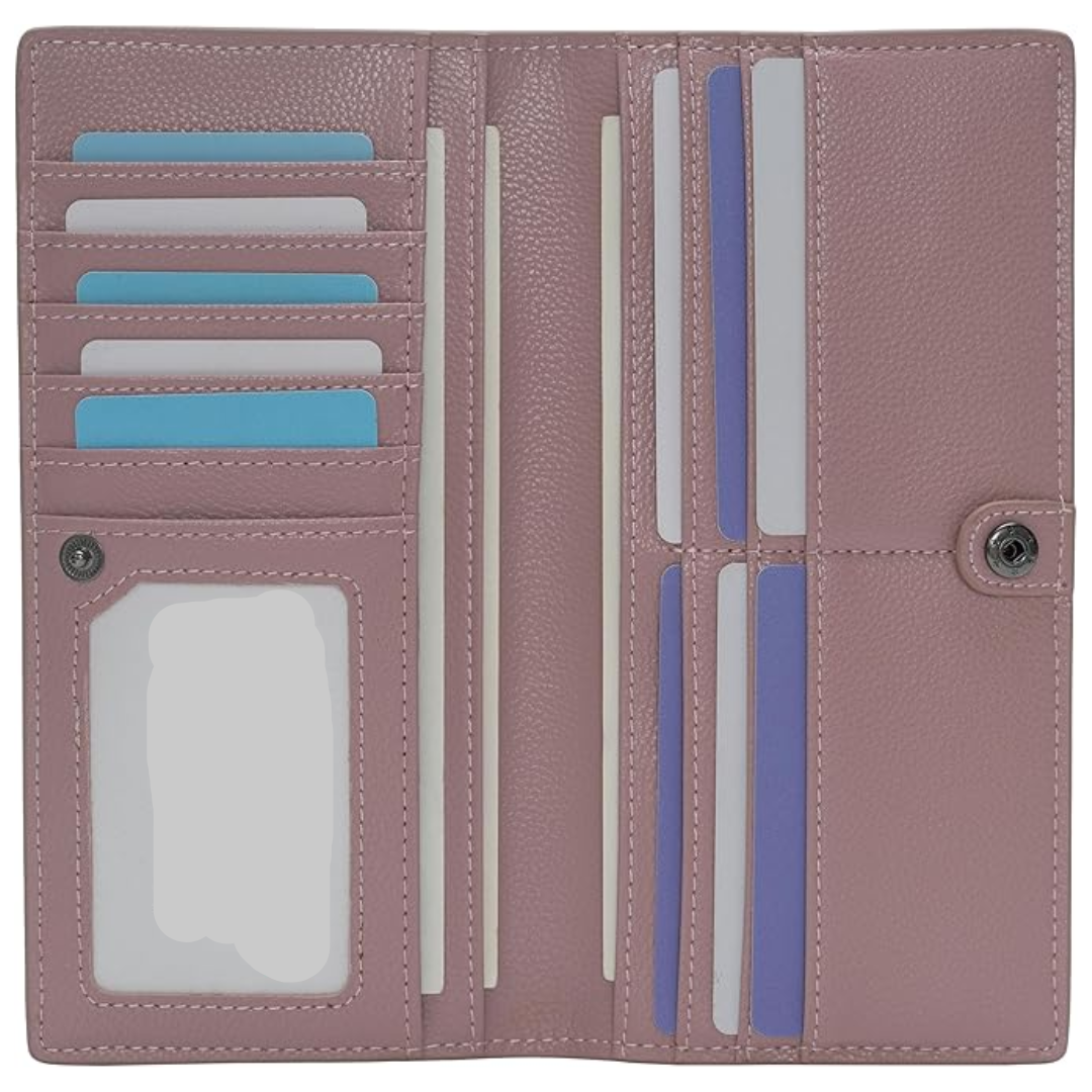 Renée | Ultra-thin Leather Card Wallet with RFID Blocking Technology | Compact Design for Security and Style