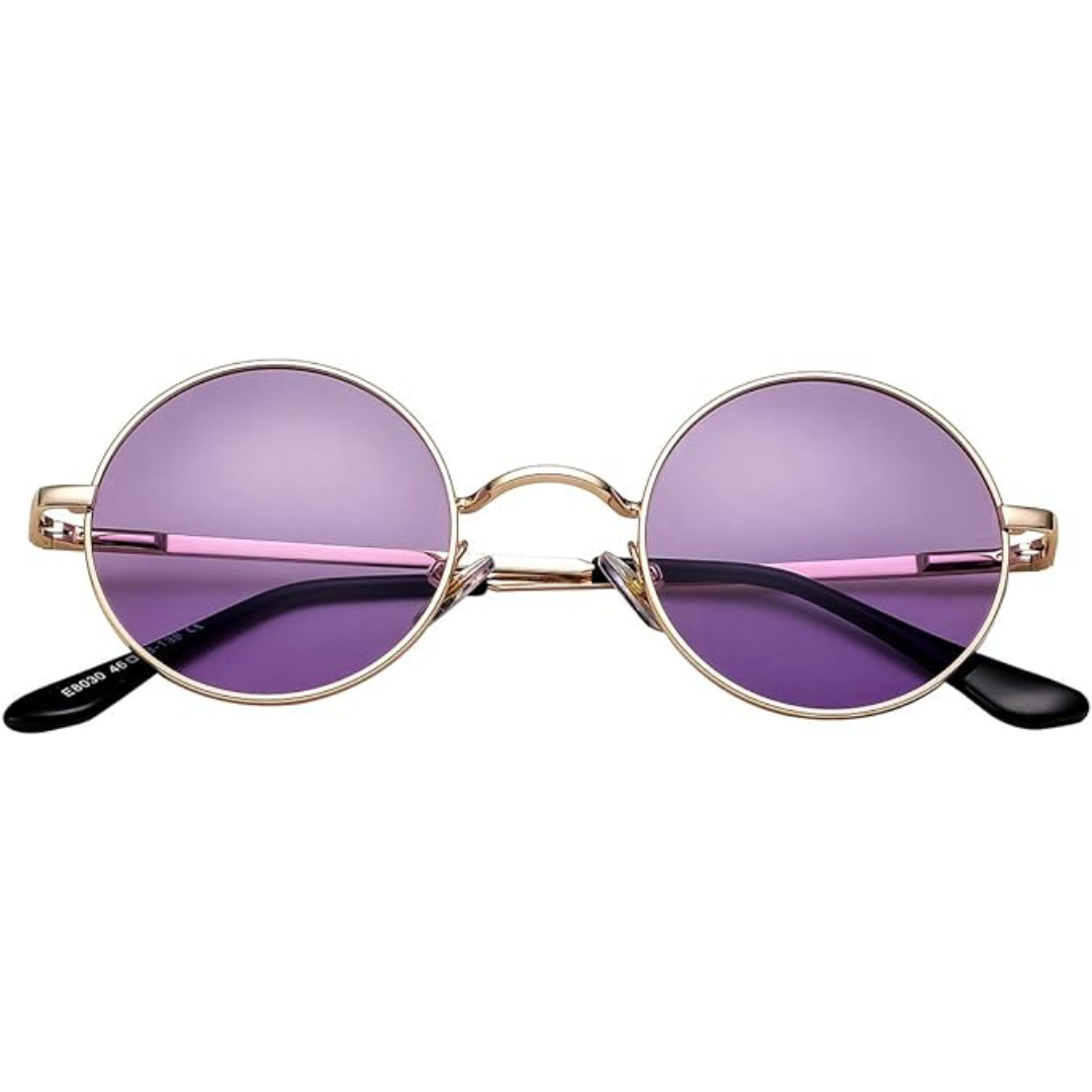 Gafas de sol polarizadas redondas retro con protección UV | Estilo vintage para aventuras al aire libre