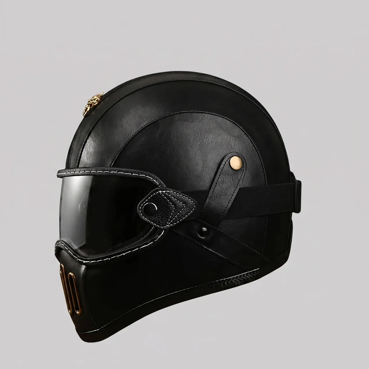 Retro | Horse Riding Helmet with Removable Visor & Integrated Face Coverage | Comfortable Protection for City Rides