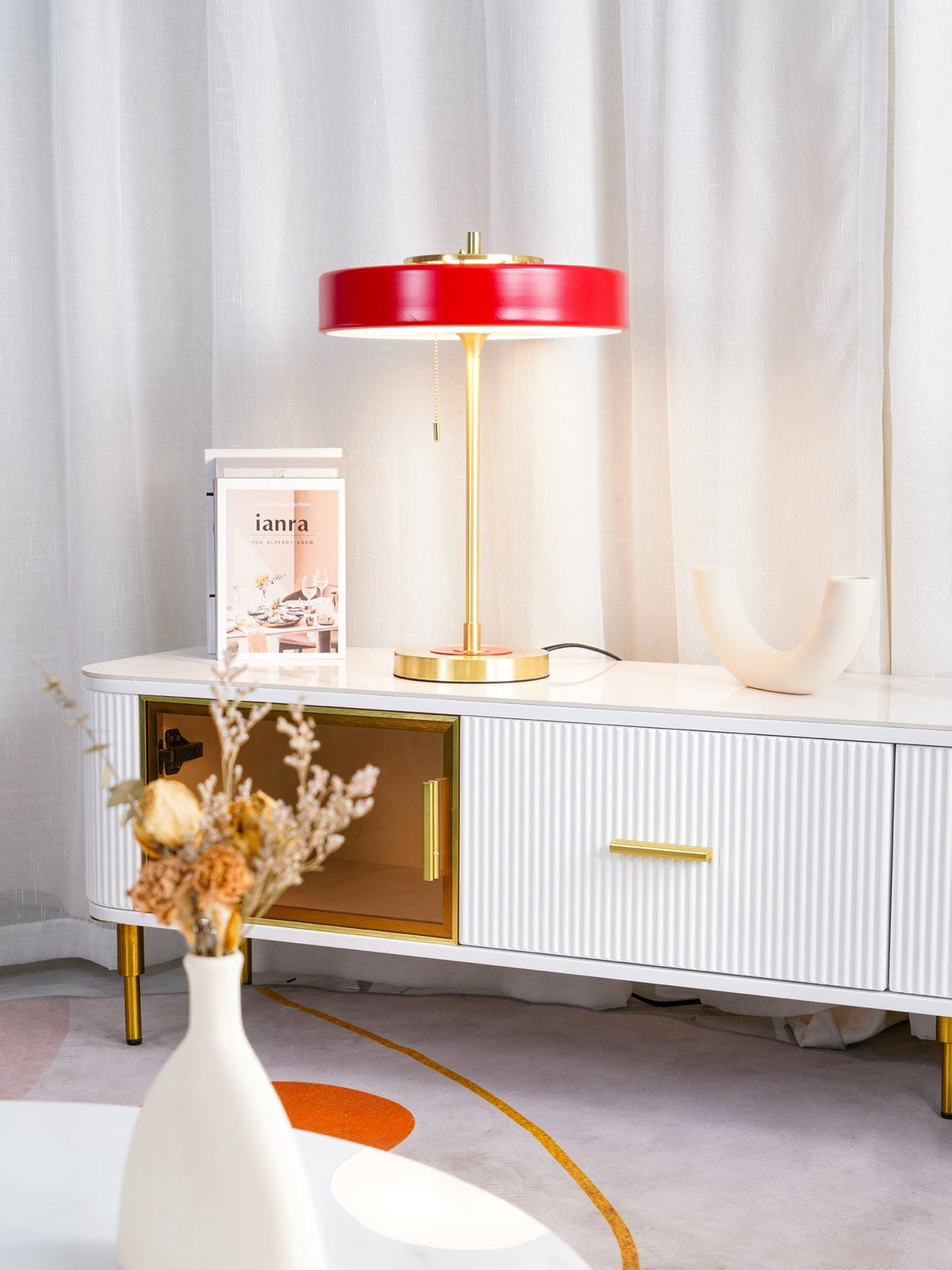 Bedside Reading Lamp with Metal Shade & Acrylic Diffuser for Desk Nightstand Lighting Office Bedroom Study Room Decor Pull Chain Switch Warm