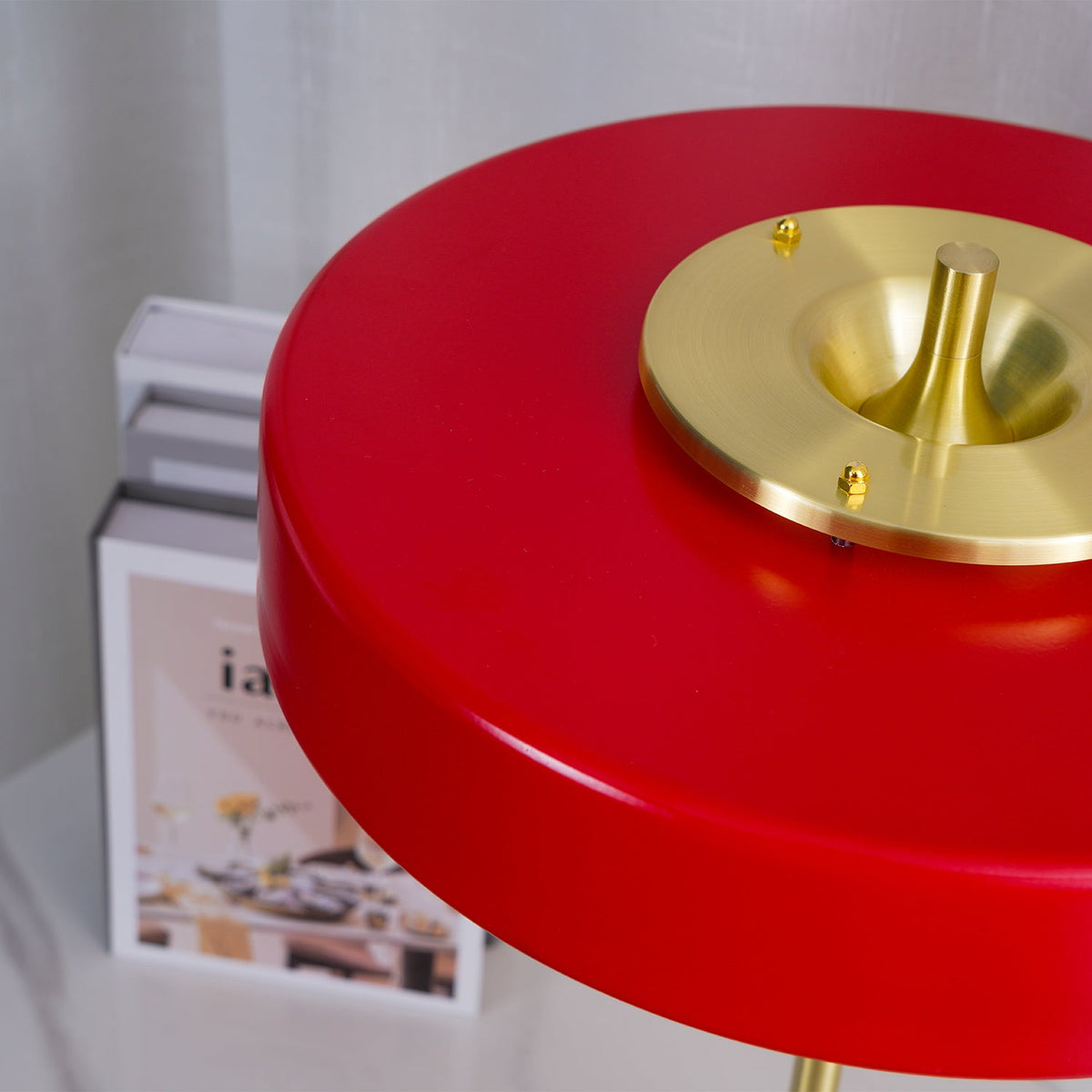 Bedside Reading Lamp with Metal Shade & Acrylic Diffuser for Desk Nightstand Lighting Office Bedroom Study Room Decor Pull Chain Switch Warm