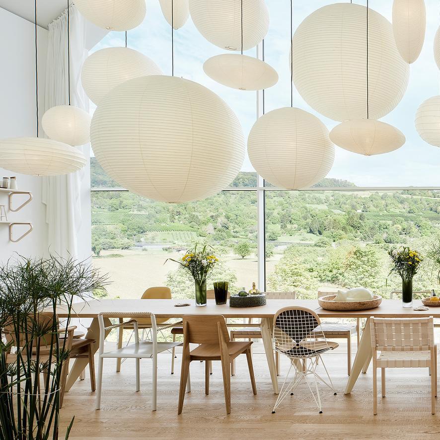 Handmade Paper Globe Drop Light for Kitchen Island & Dining Room – Adjustable Cable, E26 Socket, Soft Ambient Glow – Modern Overhead Fixture