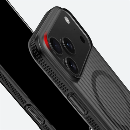 Textured Anti-Slip Phone Case for iPhone 12 through 17 Series – Shock-Absorbing TPU Protection with Ridged Sides & Raised Edges for Screen