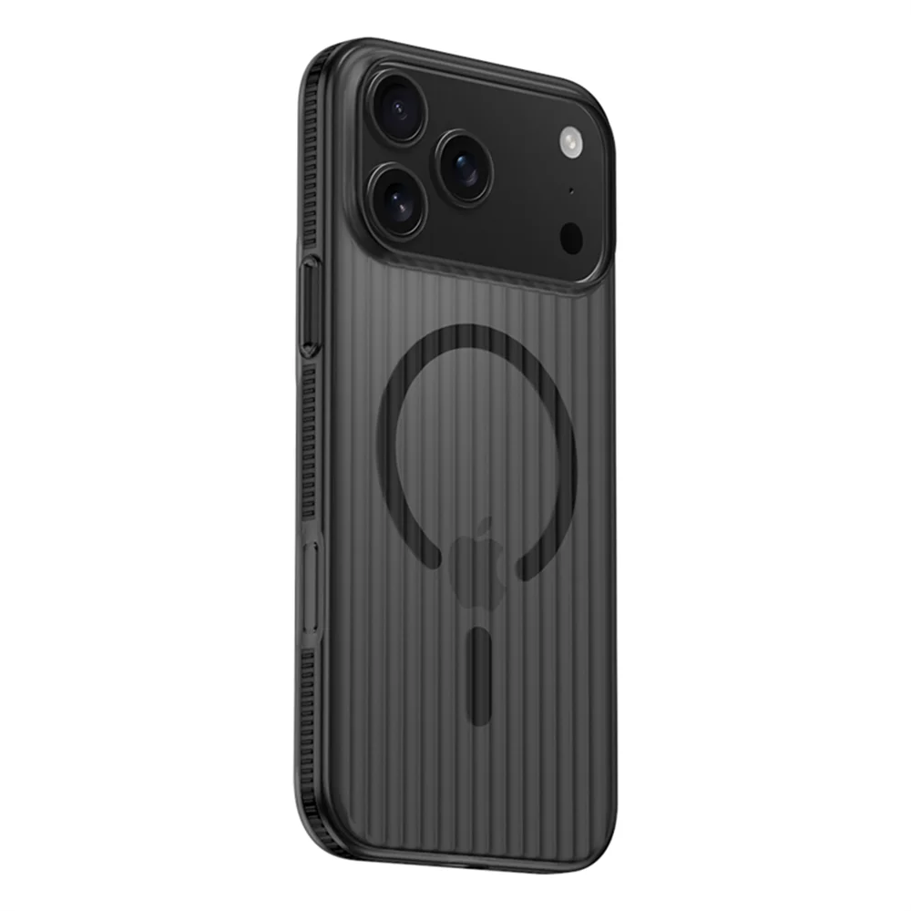 Textured Anti-Slip Phone Case for iPhone 12 through 17 Series – Shock-Absorbing TPU Protection with Ridged Sides & Raised Edges for Screen