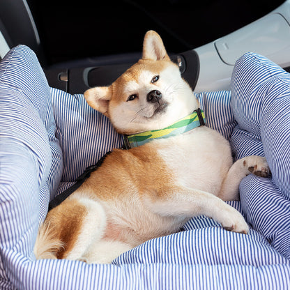 Dog Car Seat, Dog Bed for Car Travel with Safety Straps and Tether, Dog Booster Seat with Washable Cover