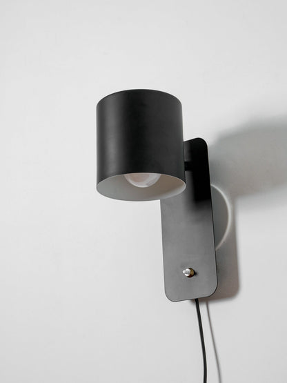 Adjustable Metal Wall Sconce with 350° Swivel Head for Bedroom Reading Nook Living Room Hallway Ambient Task Lighting E26 Socket 5 in Dia 12