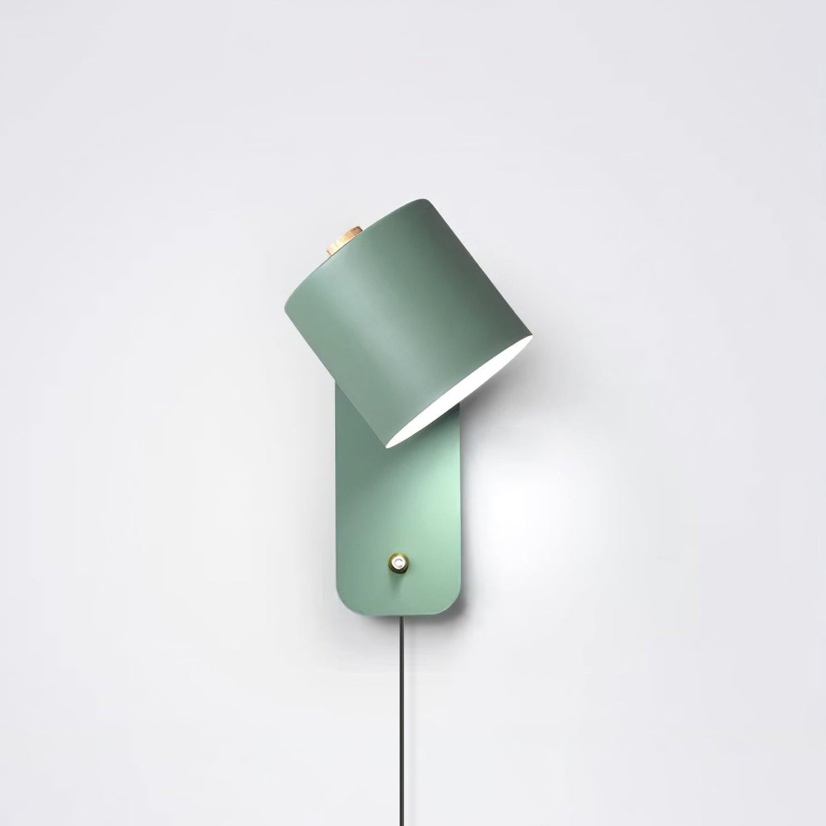 Adjustable Metal Wall Sconce with 350° Swivel Head for Bedroom Reading Nook Living Room Hallway Ambient Task Lighting E26 Socket 5 in Dia 12