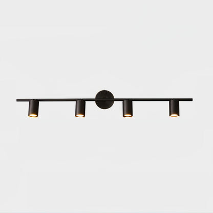 Pivoting Metal Track Spotlight Fixture 350° Swivel Wall & Ceiling Mount LED Accent Light for Living Room Bedroom Kitchen Gallery Art Display
