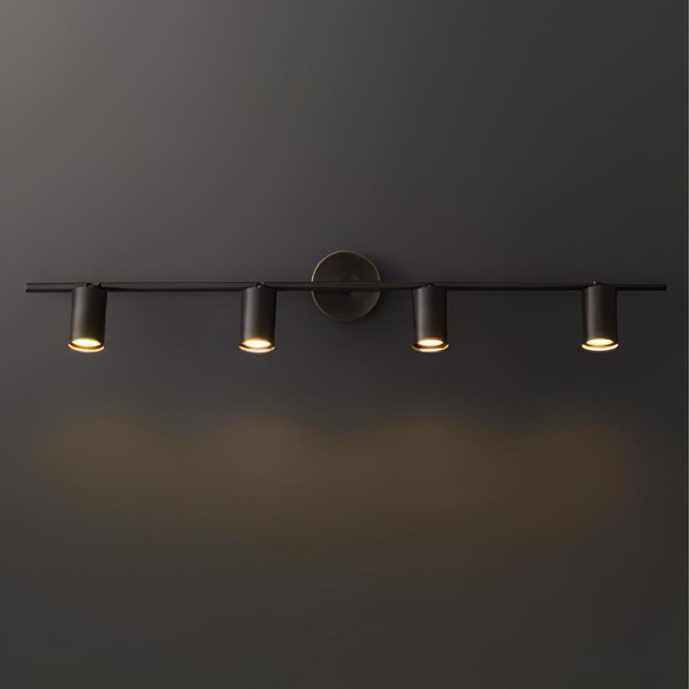 Pivoting Metal Track Spotlight Fixture 350° Swivel Wall & Ceiling Mount LED Accent Light for Living Room Bedroom Kitchen Gallery Art Display