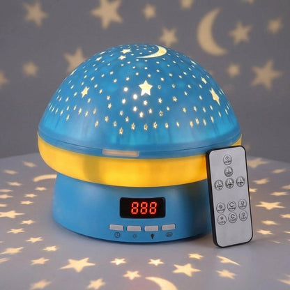 LED Star Ceiling Projector Night Light Rechargeable Wireless Remote Control Rotating Galaxy Lamp for Bedroom Kids Room Sleep Timer Clock Dis