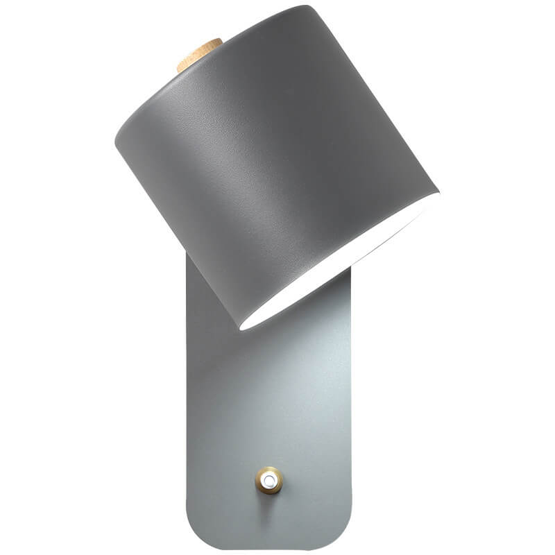 Adjustable Rotatable Wall Sconce Light – Directional Aluminum Cylinder Lamp with Macaron Finish for Bedroom, Hallway, Reading Nook