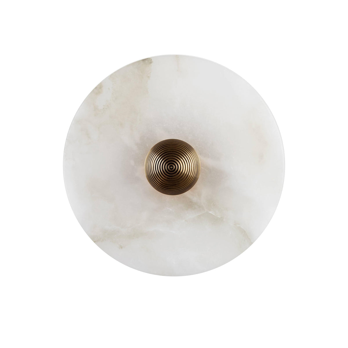 LED Flush Mount Ceiling Light 12 Inch Alabaster Shade Aluminum Frame Dual Install Wall Sconce Contemporary Fixture for Bedroom Hallway Livin
