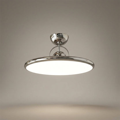 Round Flush Mount Fixture with Acrylic Shade 20 in Mid-Century Modern Green Glossy Finish for Dining Room Bedroom Kitchen LED Compatible Low