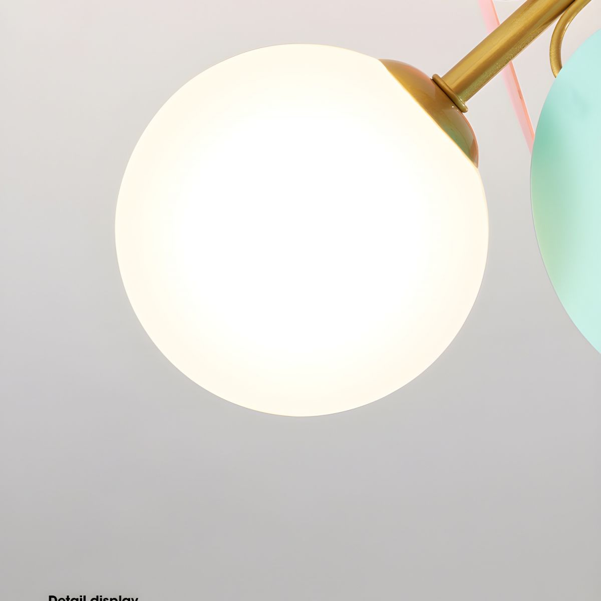 Lámpara de techo de montaje empotrado con múltiples globos y pantallas esféricas en tonos pastel: lámpara LED colorida y moderna para habitaciones infantiles, salas de juegos y espacios contemporáneos