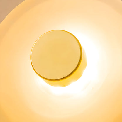 Aplique de pared curvo de vidrio con luz LED blanca cálida hacia arriba y hacia abajo para dormitorio, sala de estar, pasillo, iluminación decorativa moderna para interiores, 10 pulgadas, vidrio templado