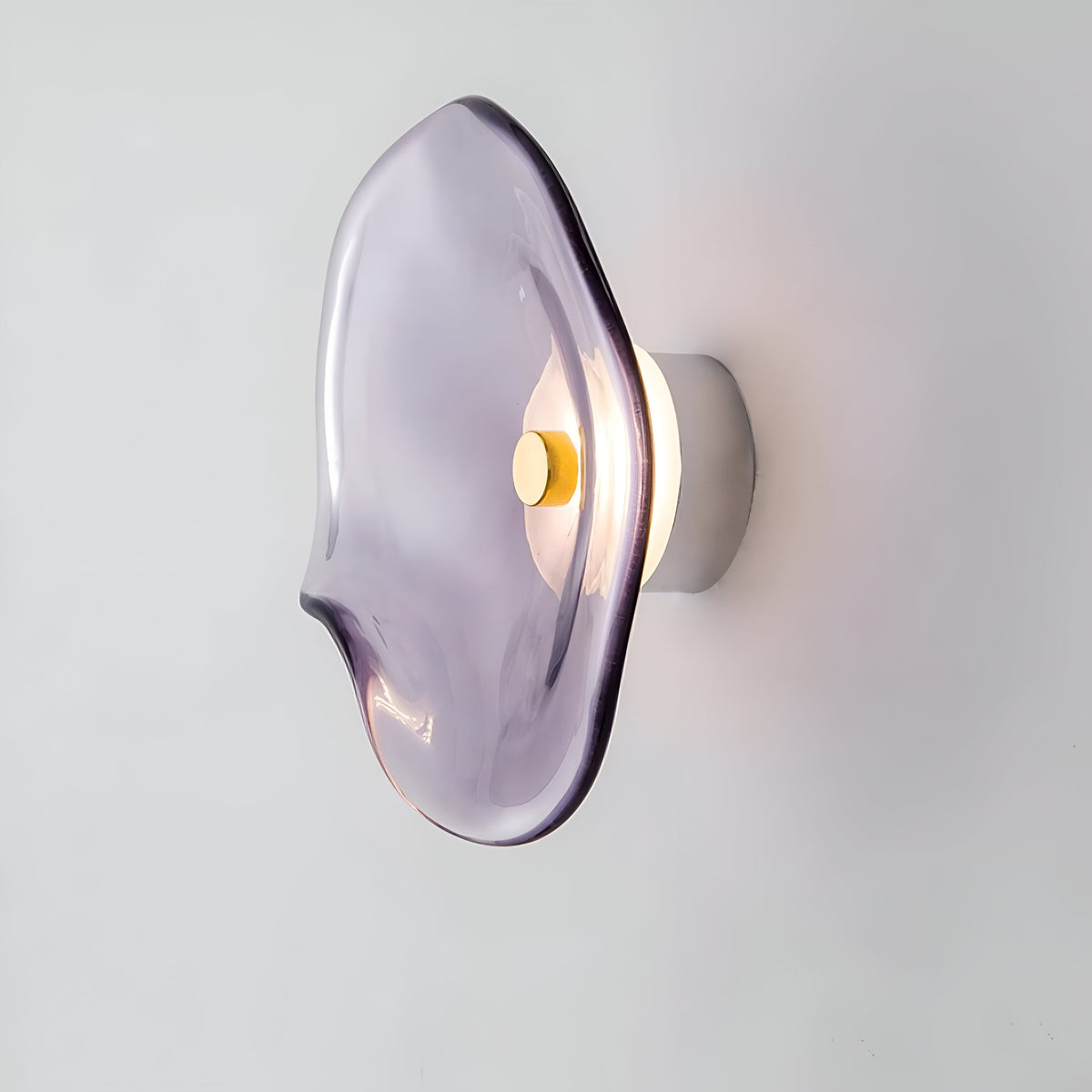 Aplique de pared curvo de vidrio con luz LED blanca cálida hacia arriba y hacia abajo para dormitorio, sala de estar, pasillo, iluminación decorativa moderna para interiores, 10 pulgadas, vidrio templado