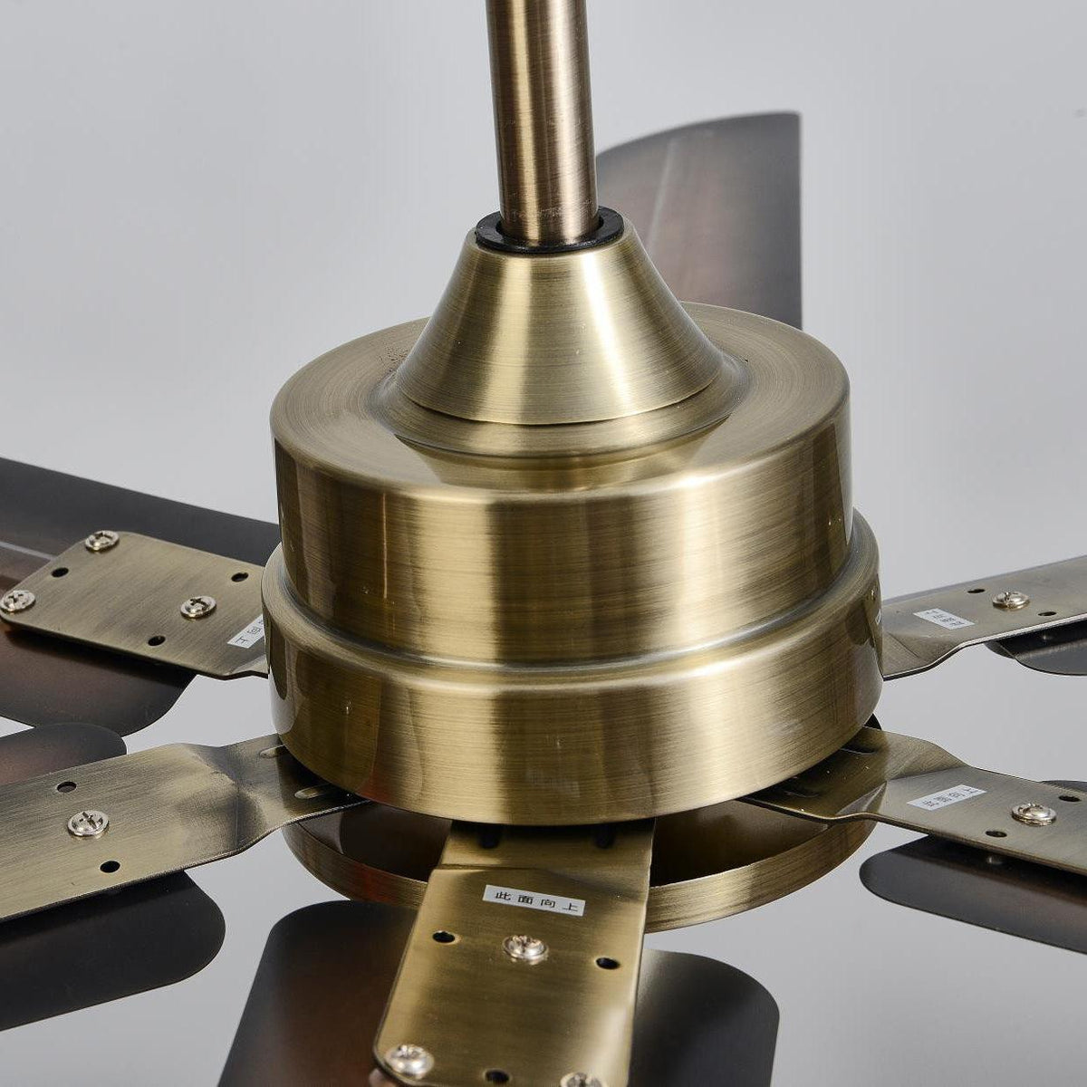 52-Inch Industrial Ceiling Fan with Metal Blades for Living Room & Bedroom | Modern 3-Speed Fan for Home Cooling